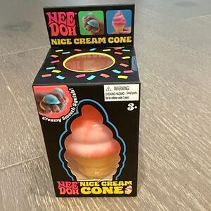 Nice Cream Cone Kids Toy - Peach/Pink & Yellow